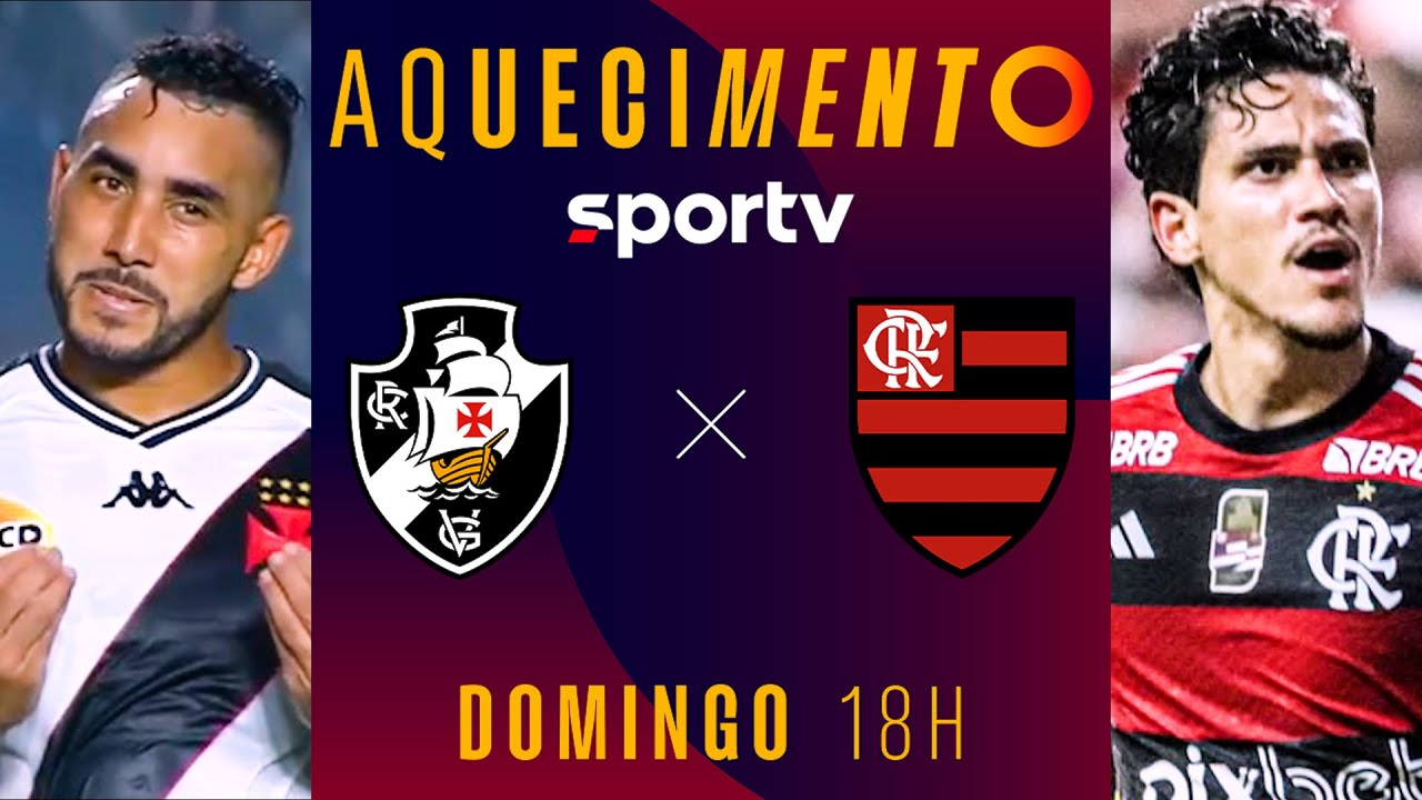 Vasco x Flamengo | PRÉ-JOGO AQUECIMENTO AO VIVO COM IMAGENS | CARIOCA 2024 | #live | sportv