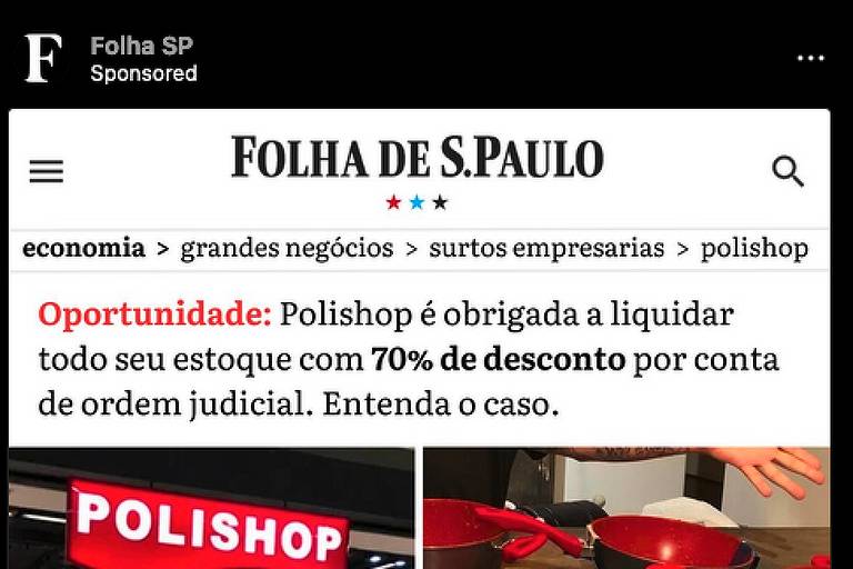 Criminosos clonam site da Folha para aplicar golpes – 15/02/2024 – Tec