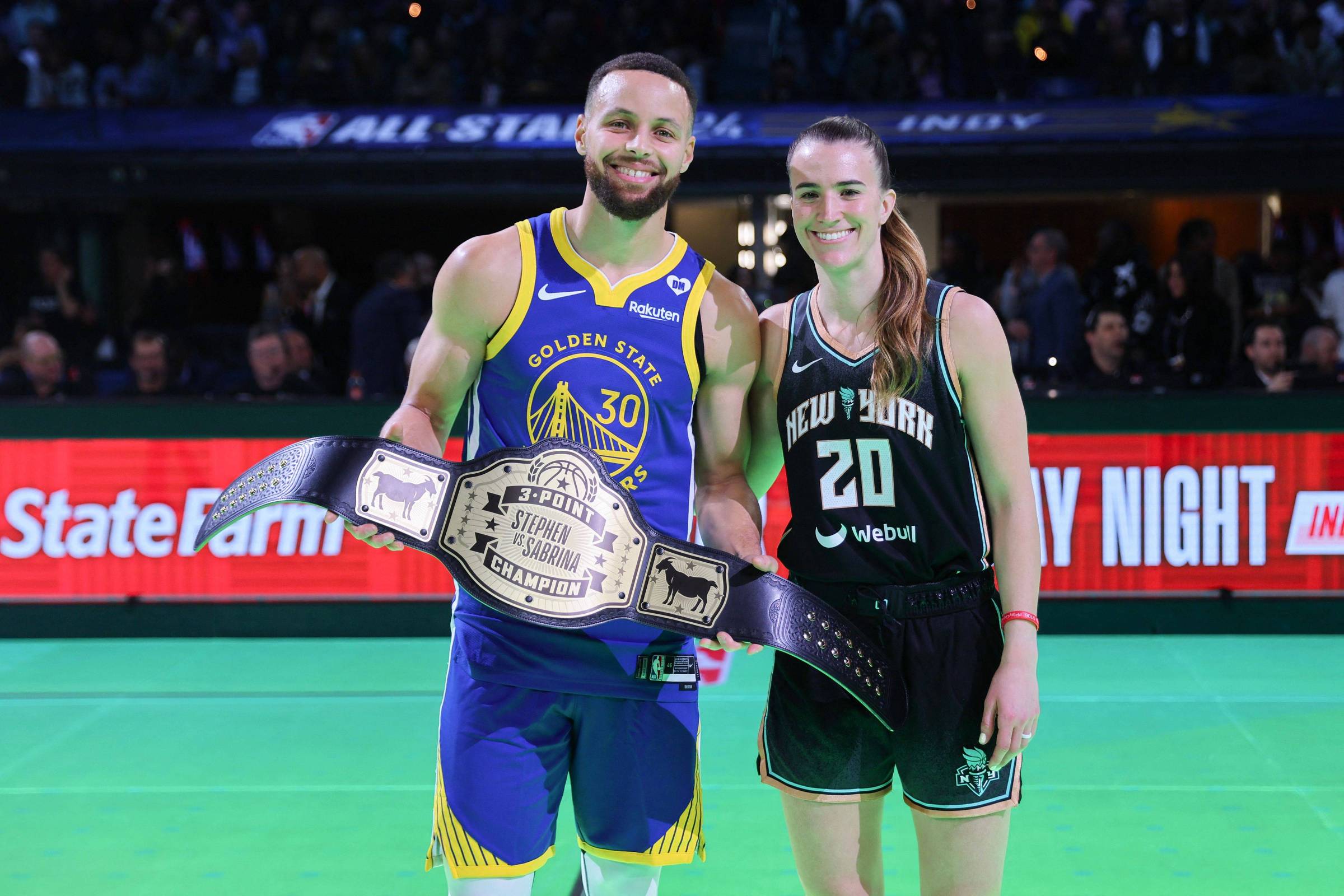 Curry supera Sabrina Ionescu em histórica competição de arremessos de três pontos – 18/02/2024 – Esporte