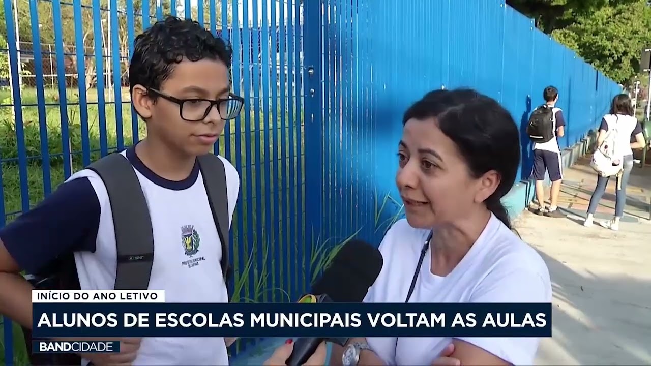Alunos das escolas municipais de Campinas volta às aulas