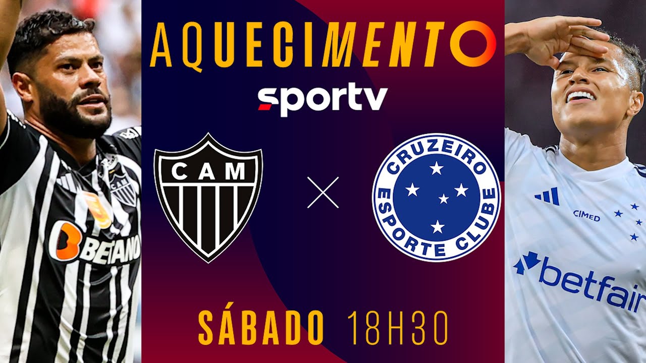 ATLÉTICO-MG X CRUZEIRO | PRÉ-JOGO AQUECIMENTO AO VIVO COM IMAGENS | MINEIRO | #live | sportv