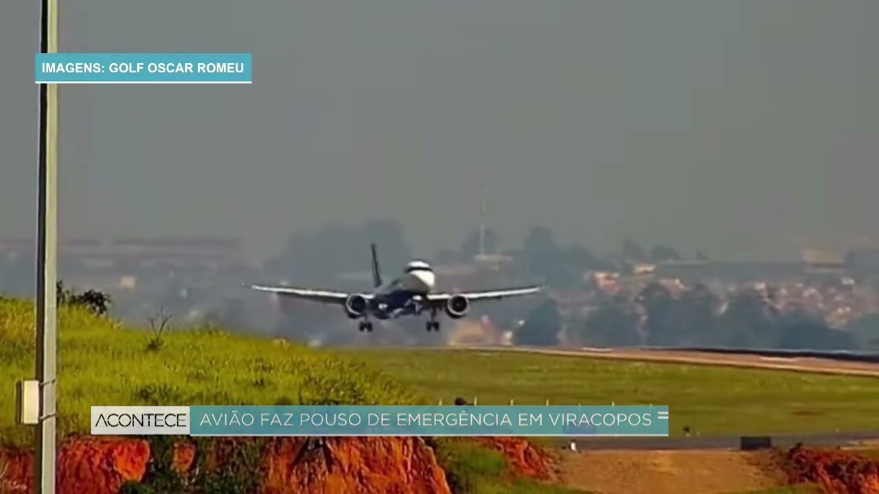 Avião da Azul faz pouso de emergência no Aeroporto Internacional de Viracopos