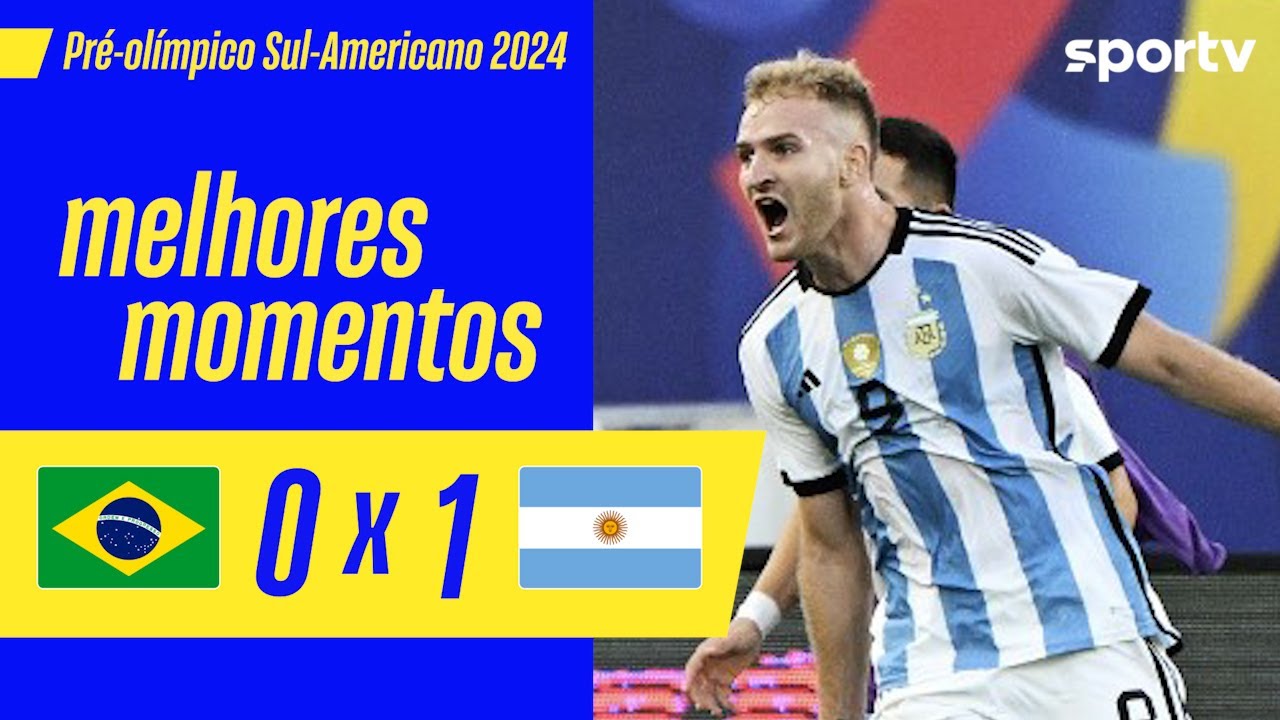 BRASIL 0 X 1 ARGENTINA  | MELHORES MOMENTOS | PRÉ-OLÍMPICO DE FUTEBOL MASCULINO 2024 | sportv