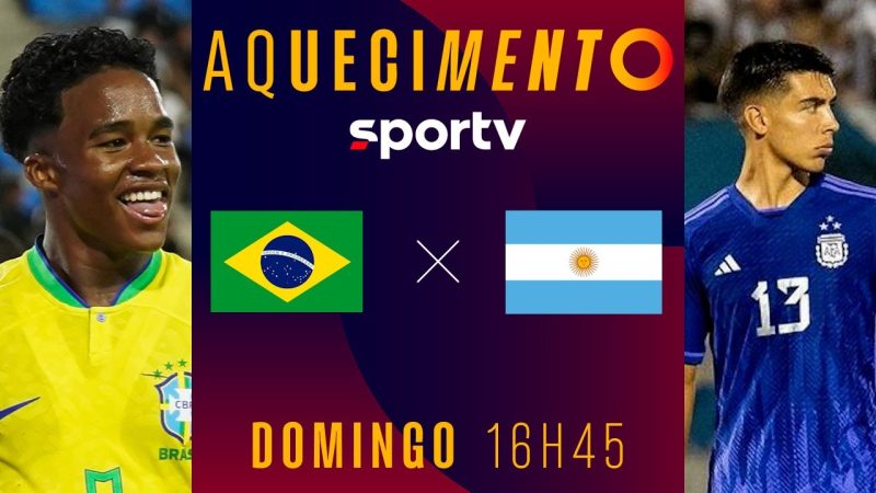 BRASIL X ARGENTINA | PRÉ-JOGO AQUECIMENTO AO VIVO COM IMAGENS | PRÉ OLÍMPICO | #live | sportv