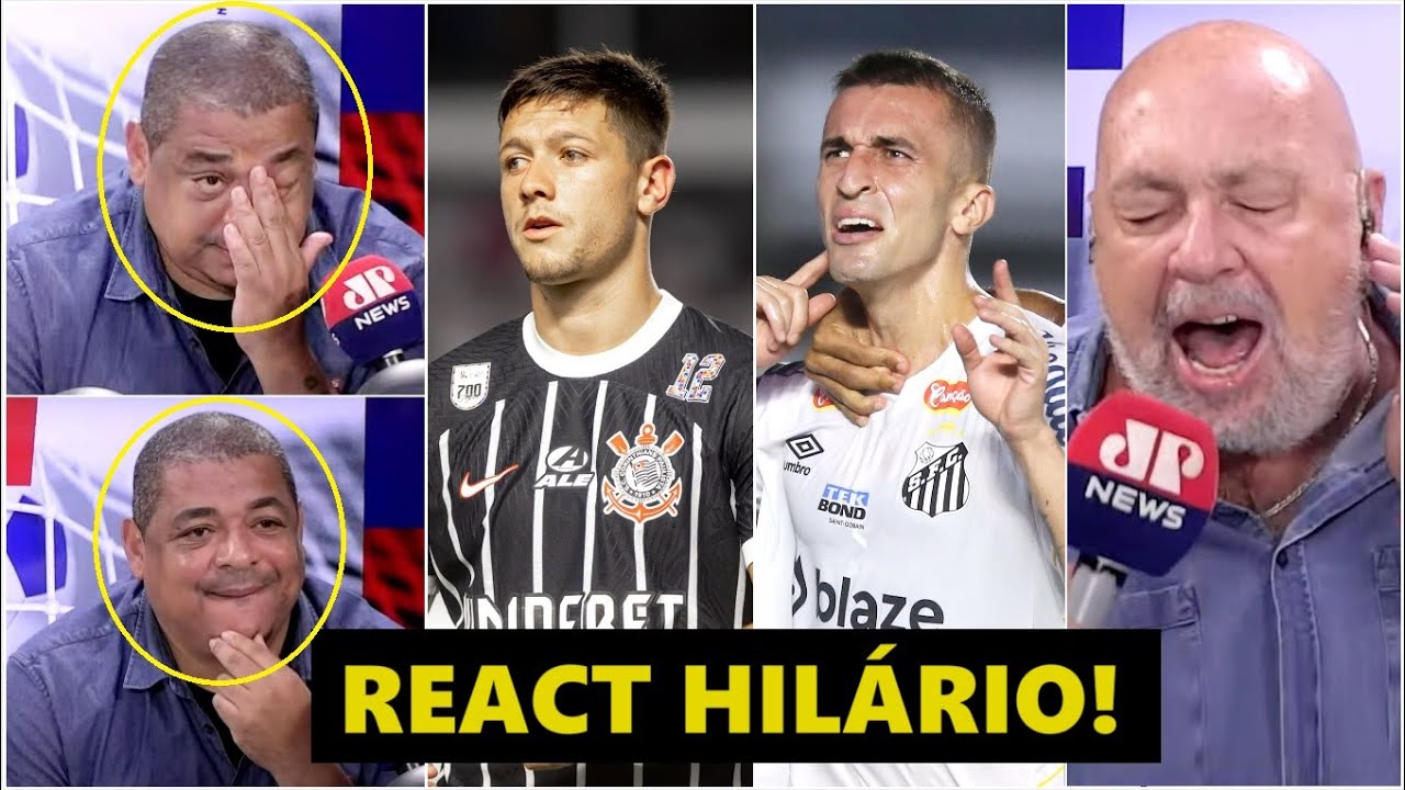 “CHORAA! O CORINTHIANS VAI CAIR, VAMP!” OLHA como Vampeta REAGIU ao 1 a 0 do Santos HOJE!