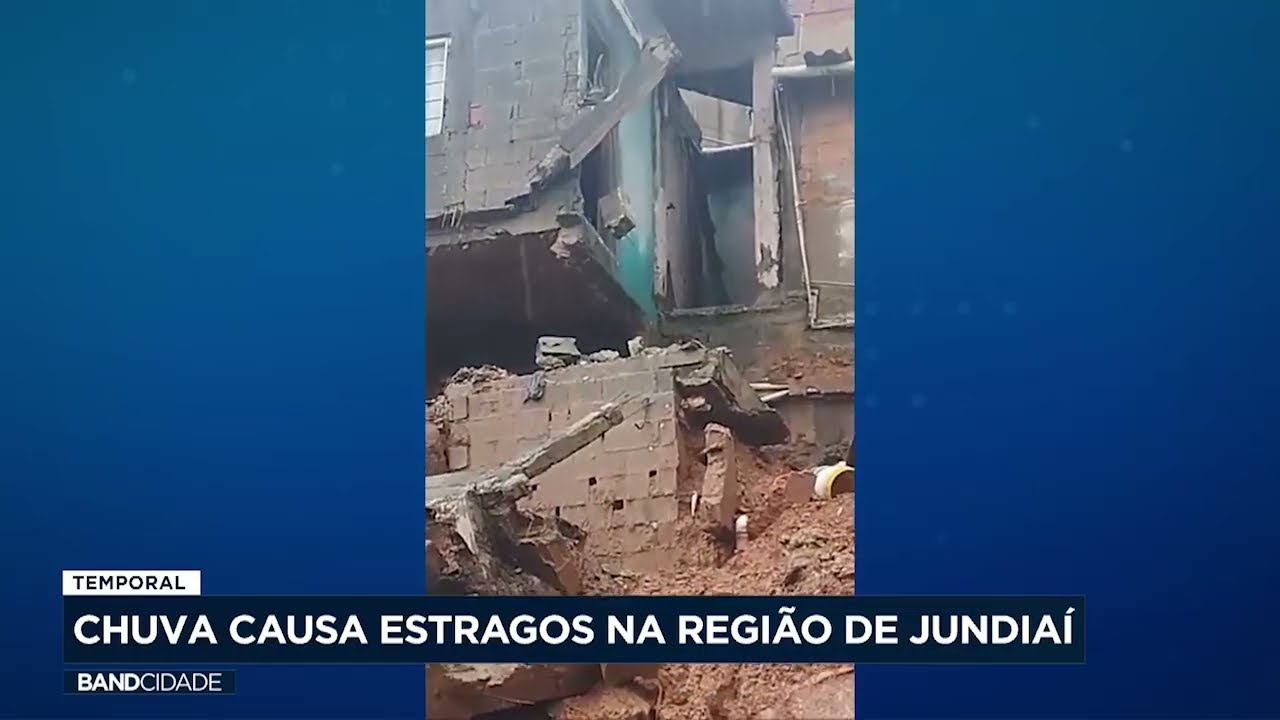 Chuva causa estragos na região de Jundiaí