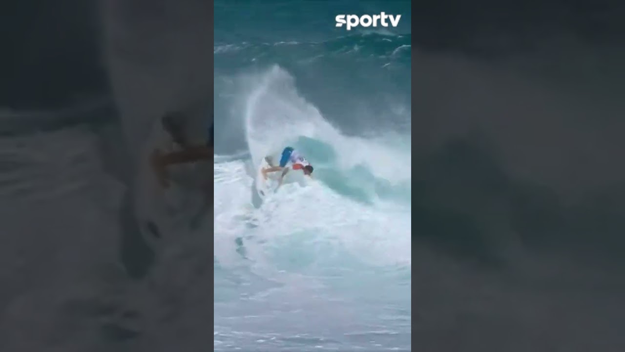 DEIVID FAZ DUAS MANOBRAS, MAS É ELIMINADO NA 3ª FASE EM SUNSET BEACH | SURFE WSL | #shorts | sportv