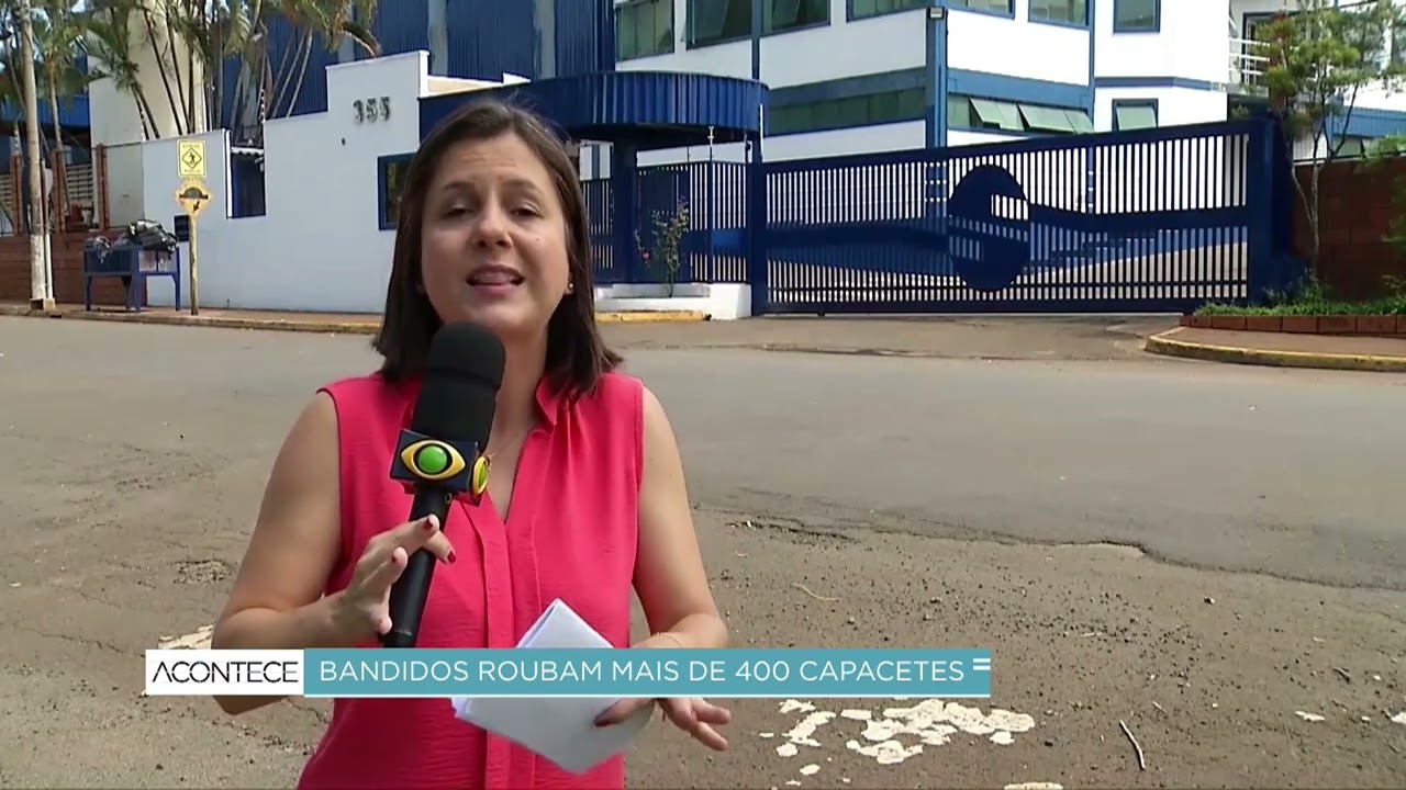Dupla invade empresa, rende vigilante e rouba 419 capacetes, em Iracemápolis