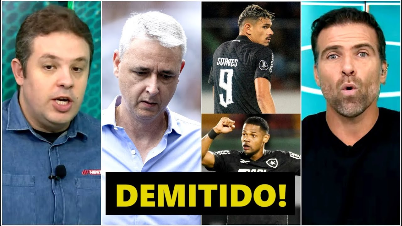 “É SURREAL! O Botafogo é UMA ZONA, cara! O Tiago Nunes FOI DEMITIDO e agora…” VEJA DEBATE!