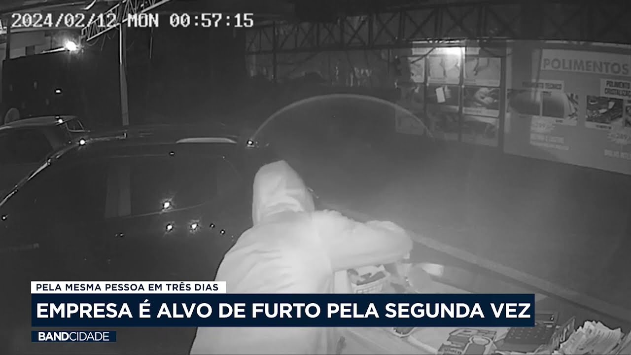 Empresa de Limeira é alvo de furto pelo mesmo assaltante duas vezes seguidas