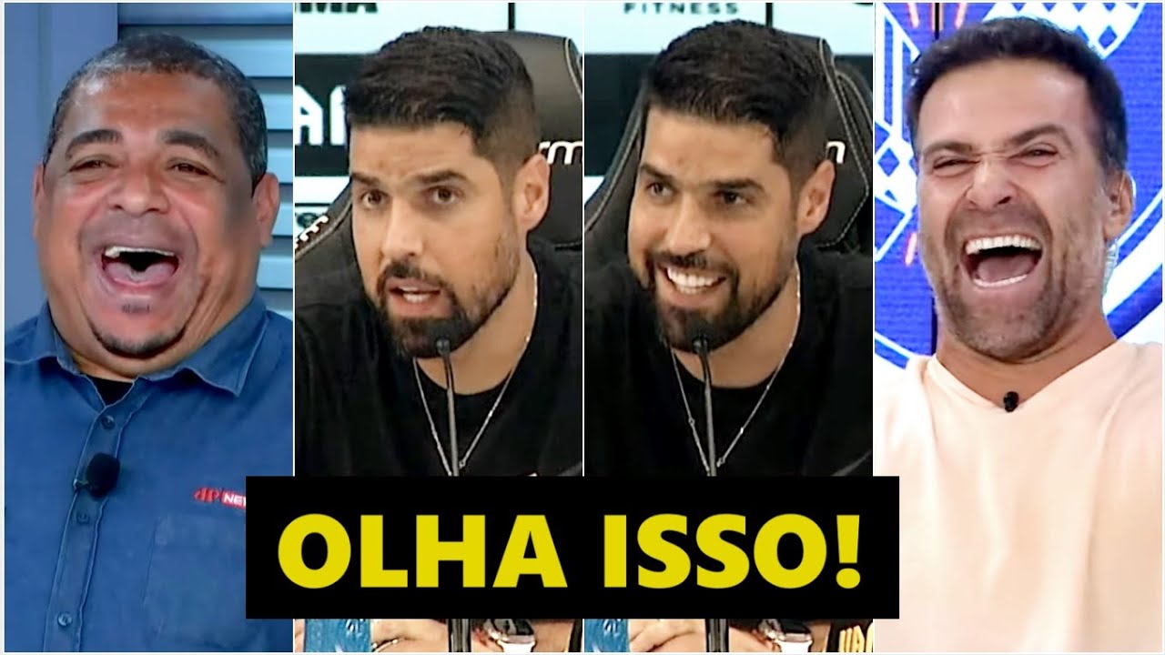 HAHAH! “OLHA o que o António Oliveira FEZ na coletiva! É SENSACIONAL! Se eu fosse Vítor Pereira…”