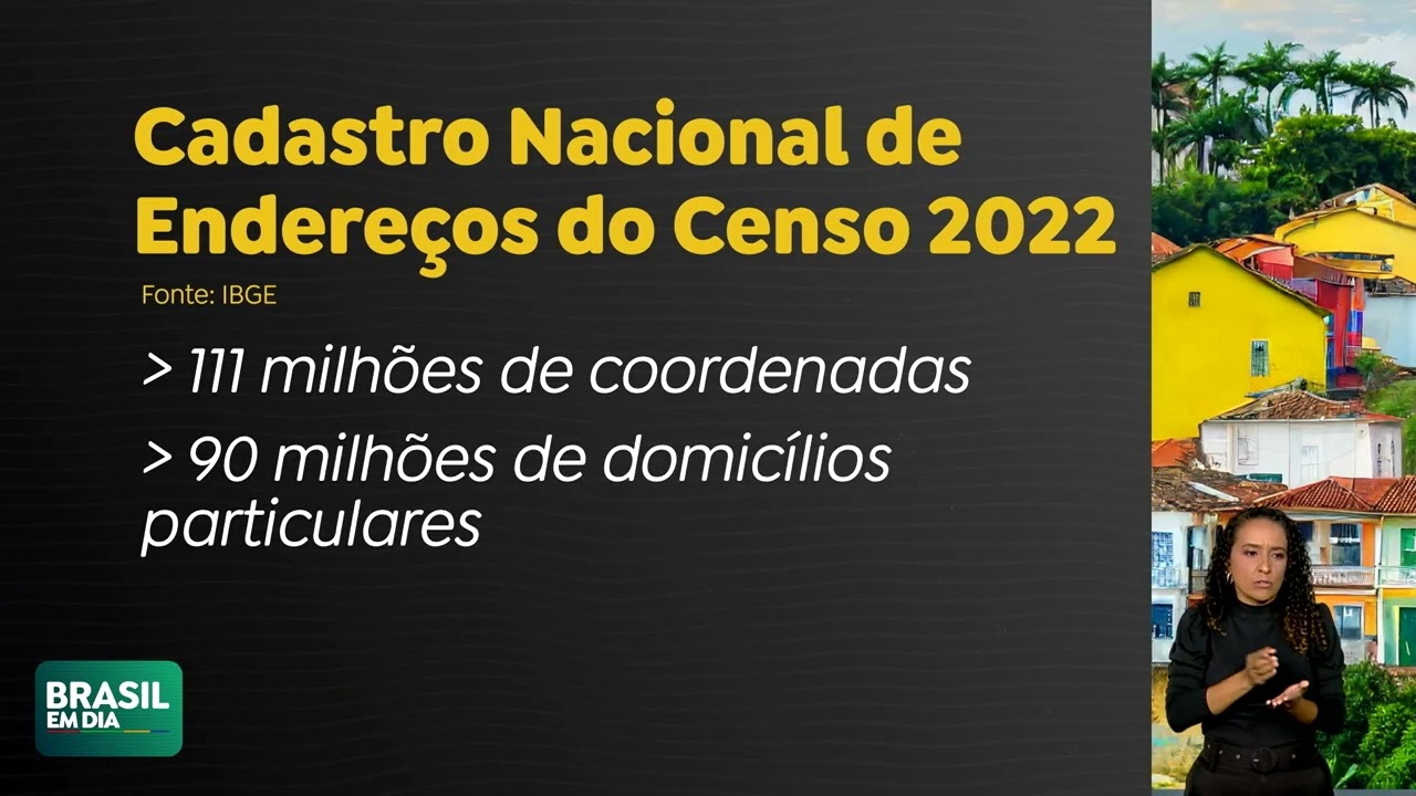 IBGE DIGULGA COORDENADAS GEOGRÁFICAS DOS ENDEREÇOS