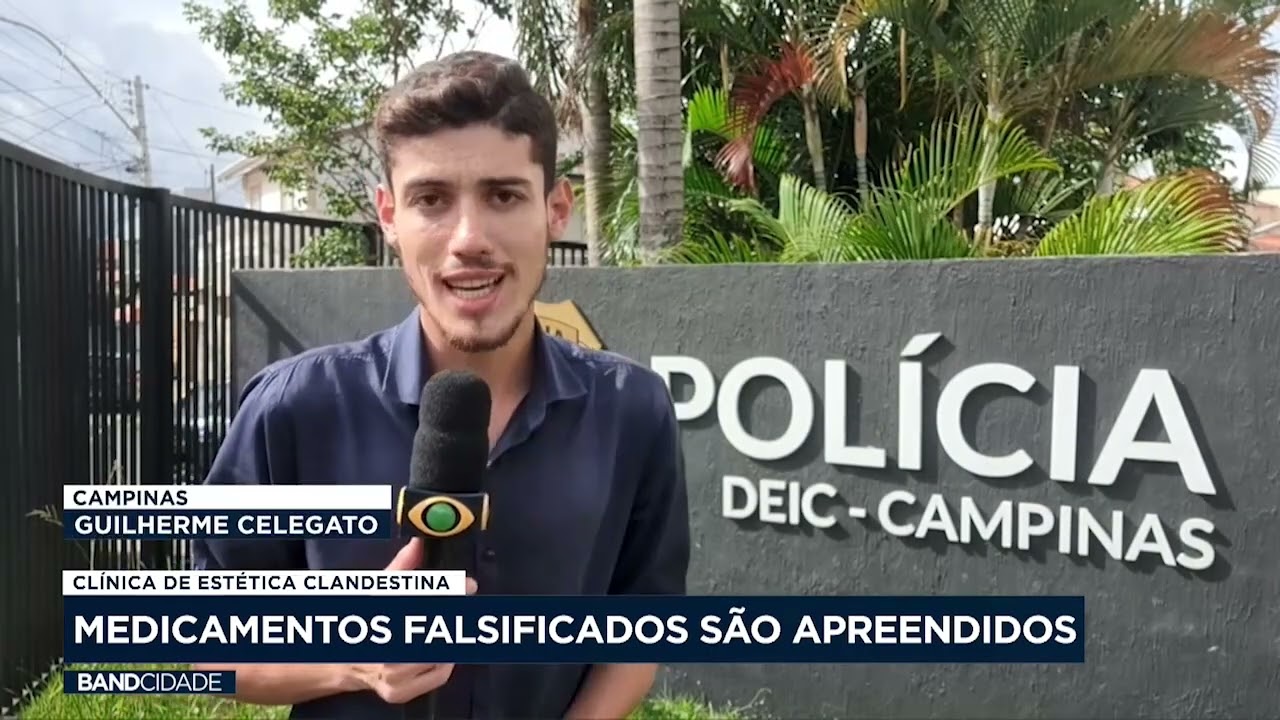 Medicamentos falsificados são apreendidos em clínica de estética clandestina em Campinas
