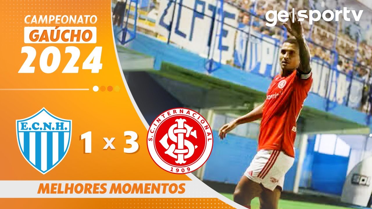 NOVO HAMBURGO 1 X 3 INTERNACIONAL  | MELHORES MOMENTOS | CAMPEONATO GAÚCHO | ge.globo
