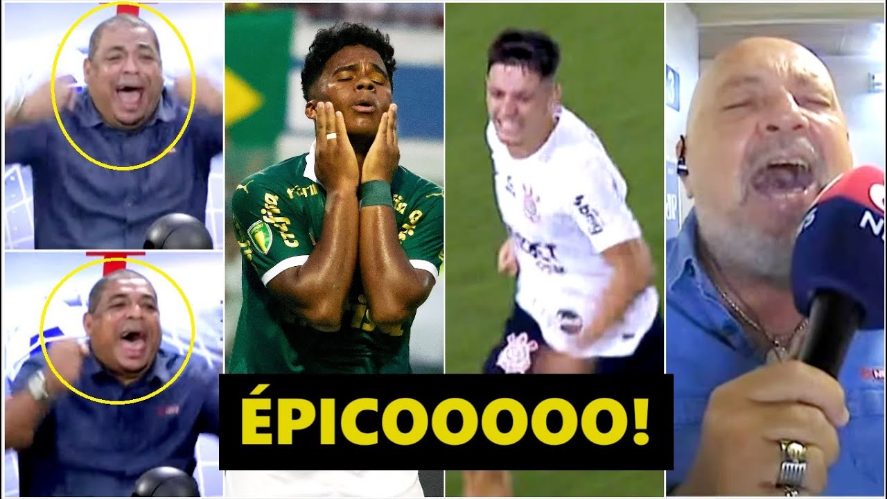 “PQP!!!!! É HISTÓRICO! FANTÁSTICO!” OLHA as REAÇÕES ao ÉPICO Palmeiras 2 x 2 Corinthians!