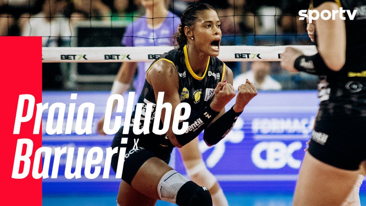 PRAIA CLUBE 3 X 0 BARUERI | MELHORES MOMENTOS | SUPERLIGA FEMININA DE VÔLEI | sportv