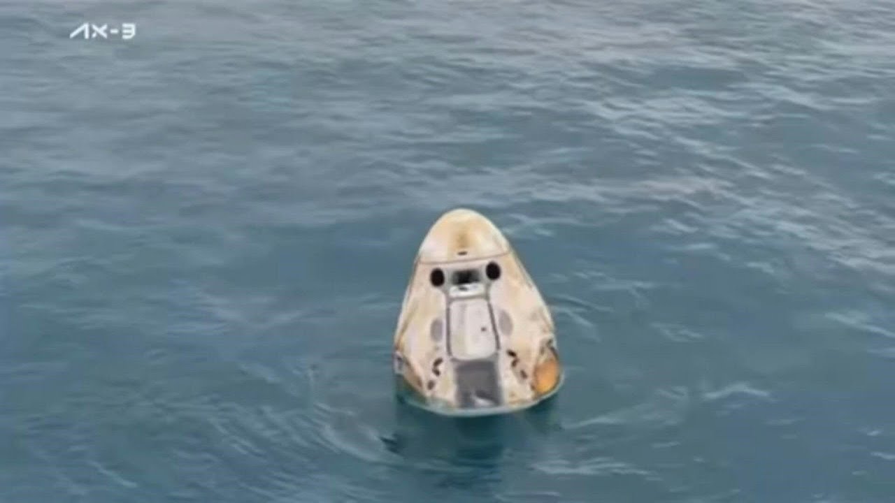 Quatro astronautas voltam à Terra após missão privada da Axiom | AFP