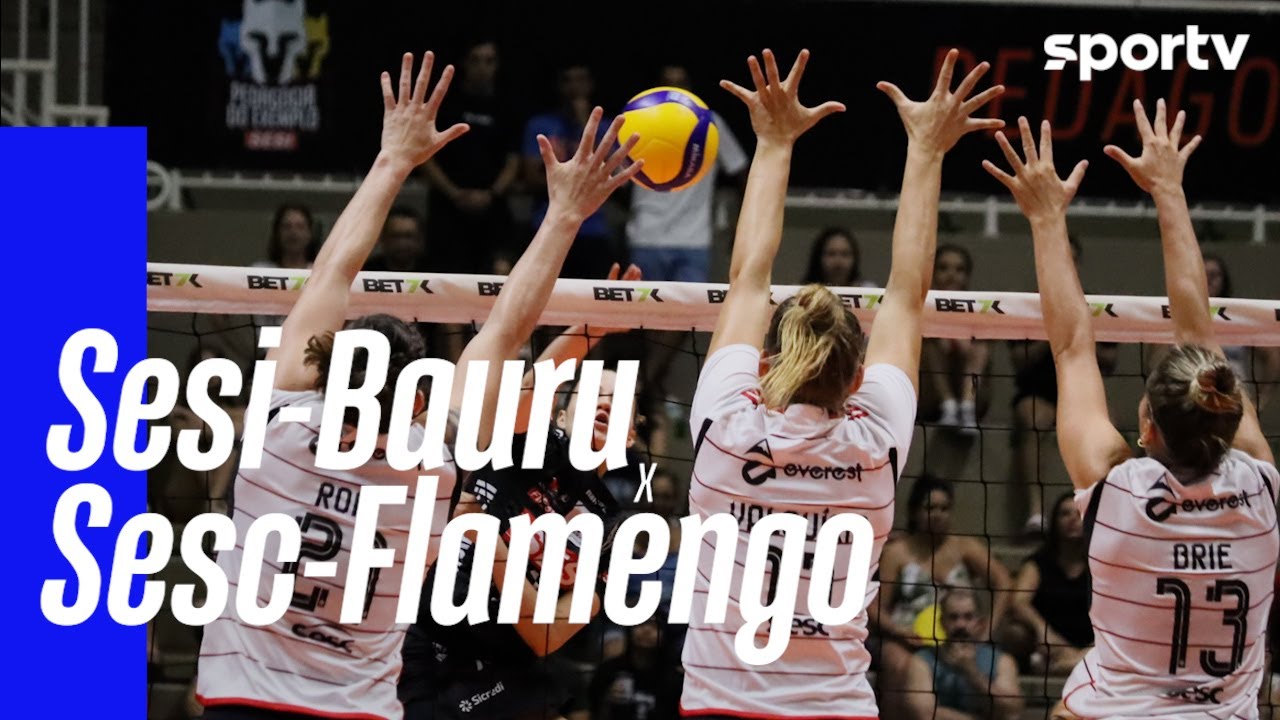 SESI-BAURU 0 X 3 SESC-FLAMENGO | MELHORES MOMENTOS | SUPERLIGA FEMININA DE VÔLEI | sportv