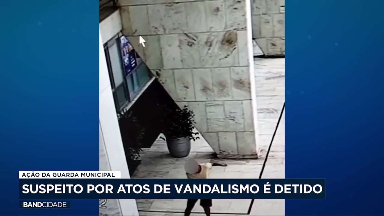 Suspeito de vandalismo é detido pela Guarda Municipal de Campinas