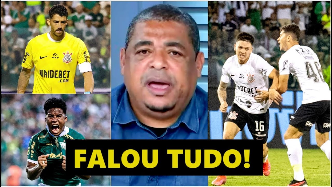 “VAI ENTRAR PARA A HISTÓRIA o que o Corinthians FEZ contra o Palmeiras! E o Garro…” Vampeta EXALTA