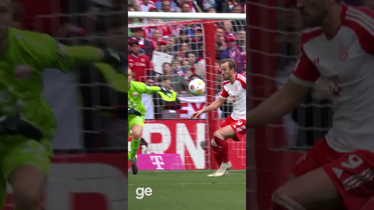 ⚽⚽⚽ HAT-TRICK DE HARRY KANE NA GOLEADA DO BAYERN | Bayern de Munique x Mainz | #shorts | ge.globo