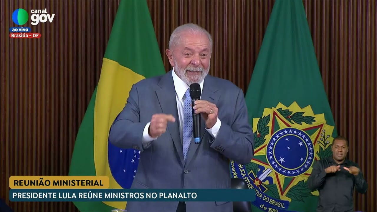 🔴 Lula faz reunião ministerial