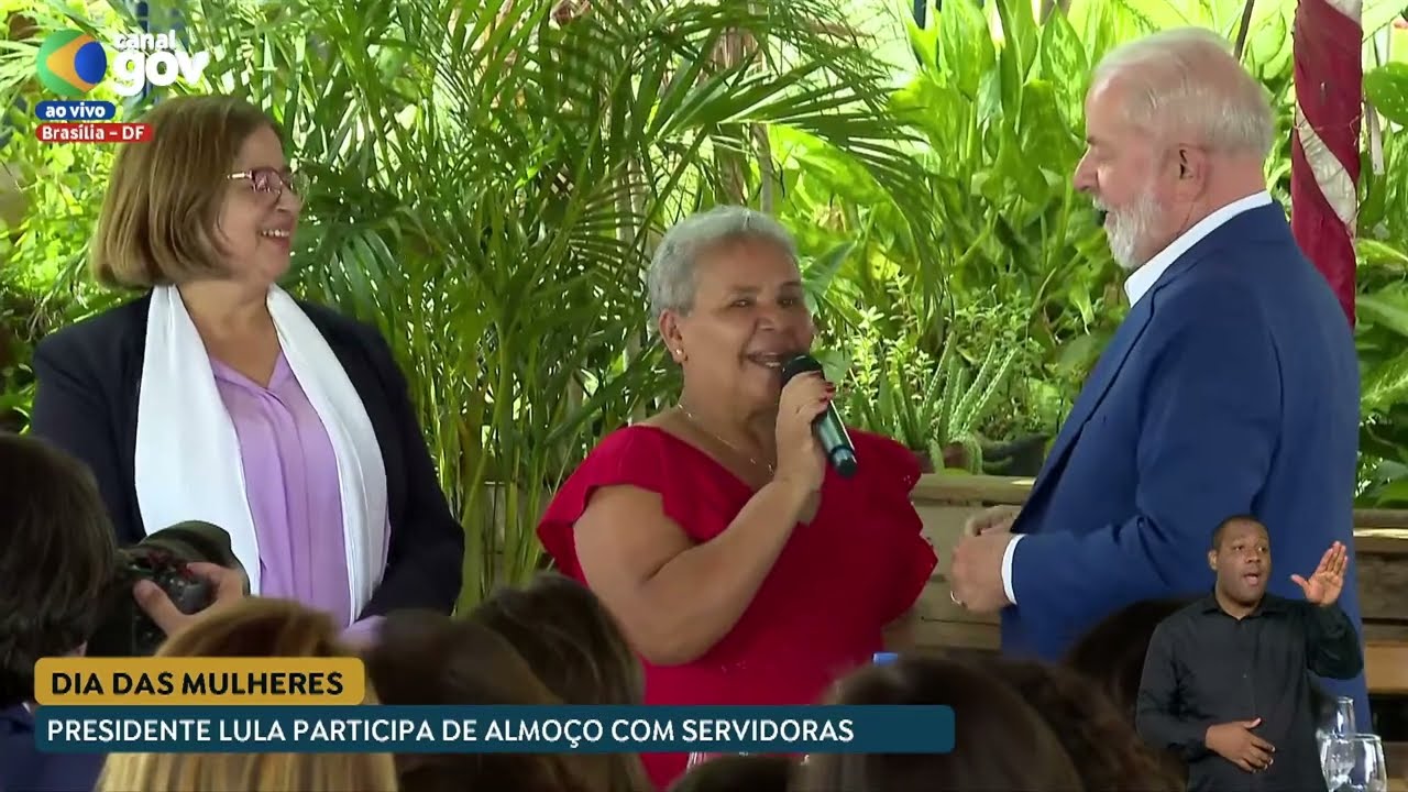 🔴 Lula participa de almoço em homenagem ao Dia Internacional da Mulher