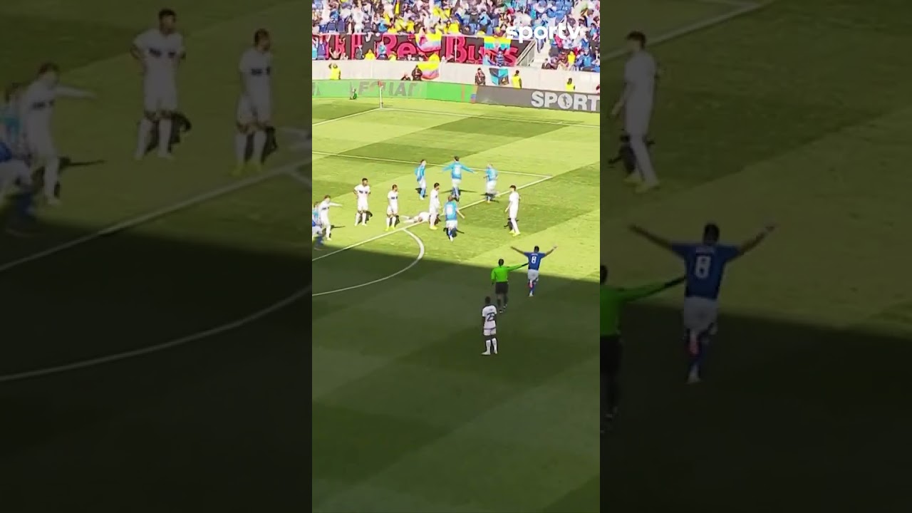 🥵 QUE TIJOLADA! GOLAÇO DA ITÁLIA | EQUADOR X ITÁLIA | #shorts | sportv