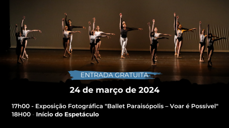 Companhia de Dana Ballet Paraispolis se apresenta no dia 24 de maro no Ciaei
