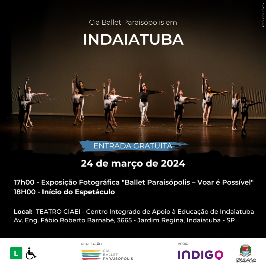Companhia de Dana Ballet Paraispolis se apresenta no dia 24 de maro no Ciaei
