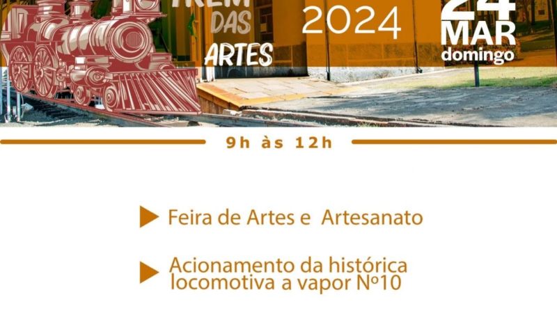 Cultura realiza mais uma edio do Trem das Artes no prximo domingo (24)