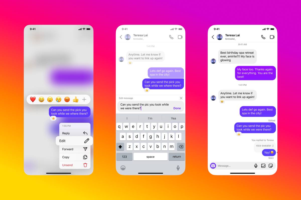 Instagram: saiba editar mensagem e desligar visualização – 04/03/2024 – Tec
