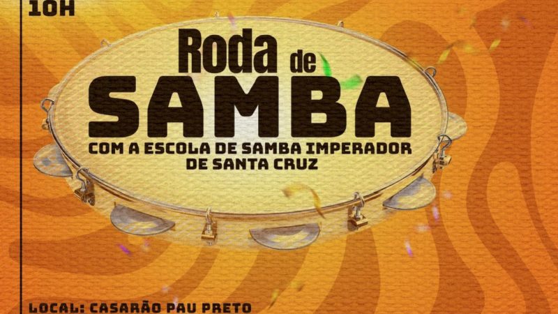 Roda de Samba acontece no prximo domingo (24) no Casaro Pau Preto