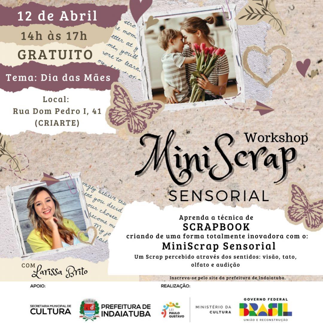 Secretaria de Cultura abre as inscries para workshop de MiniScrap Sensorial
