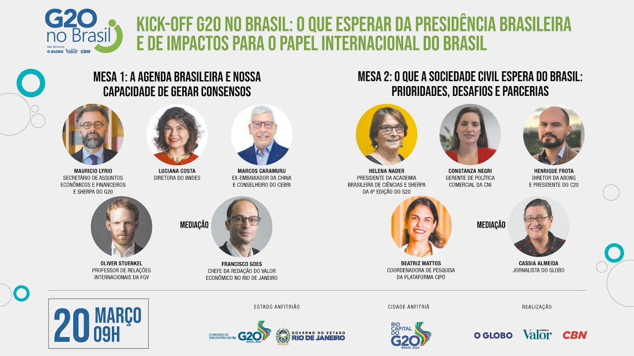 A presidência brasileira e seus impactos para o papel do país | G20 NO BRASIL