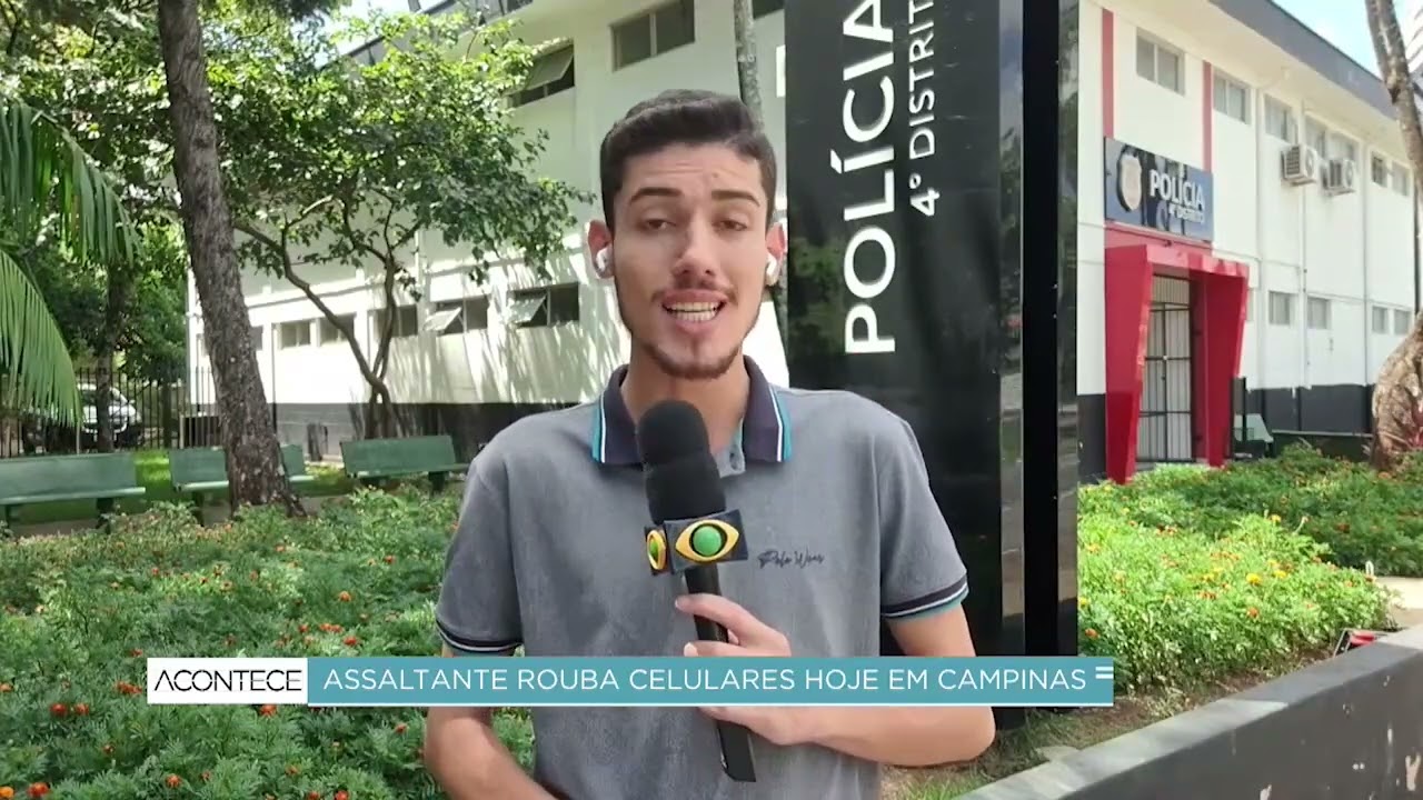 Assaltante finge ser cliente e rouba loja de celulares em Campinas