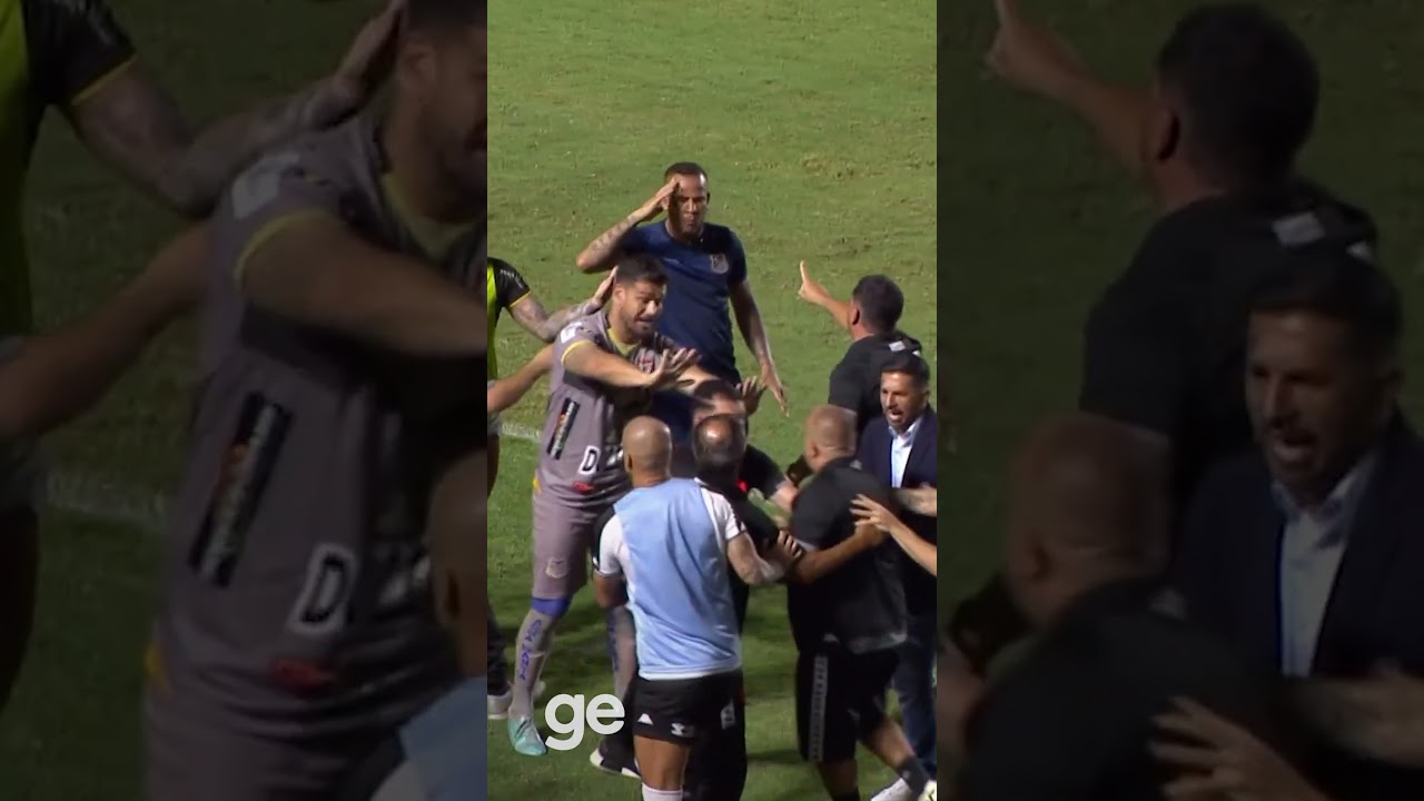 CONFUSÃO EM VASCO X ÁGUA SANTA: O RESUMO | #shorts | ge.globo