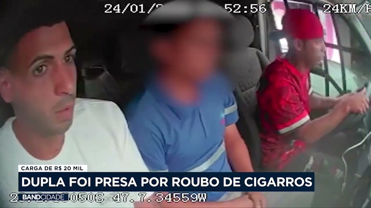 Dupla é presa por roubo de carga de cigarro avaliada em R$ 20 mil
