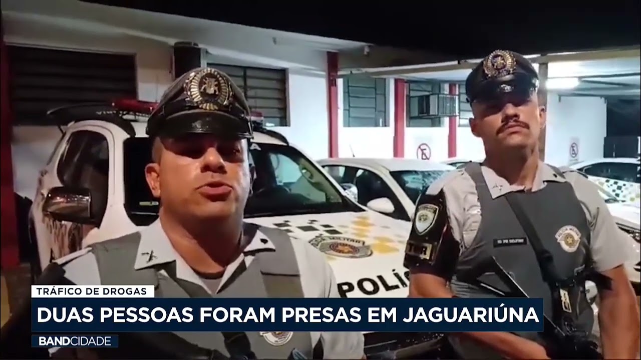 Dupla é presa por tráfico de drogas em Jaguariúna
