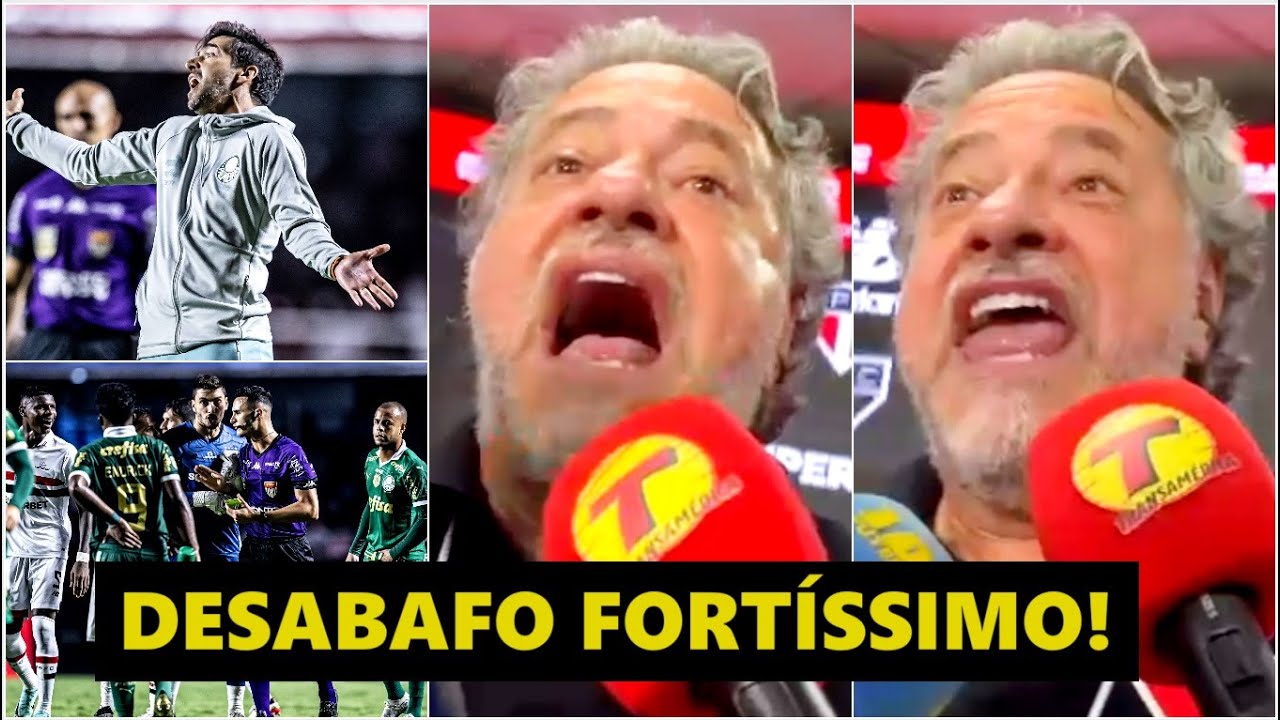 FICOU FURIOSO! “HOJE FOI UMA VERGONHA! CHEGA de o Abel…” Casares PISTOLA pós São Paulo x Palmeiras