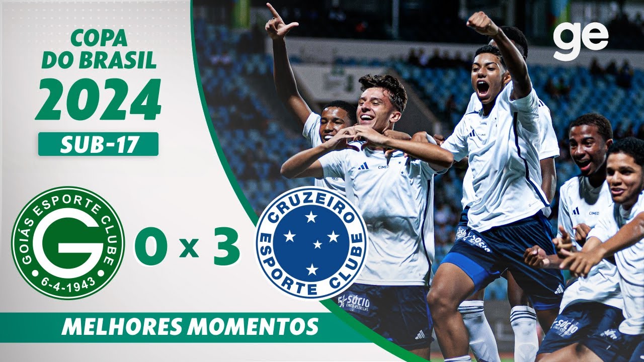 GOIÁS 0 X 3 CRUZEIRO | MELHORES MOMENTOS | COPA DO BRASIL SUB-17 | ge.globo