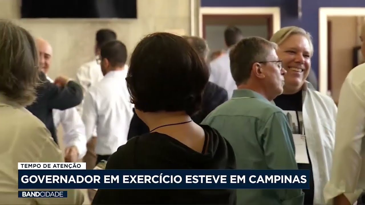 Governador em exercício esteve em Campinas