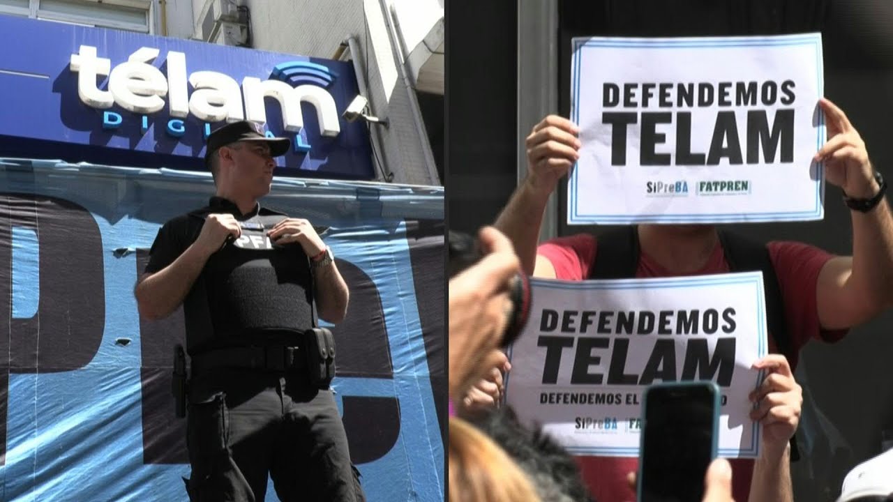 Governo argentino suspende agência de notícias Télam; funcionários protestam | AFP