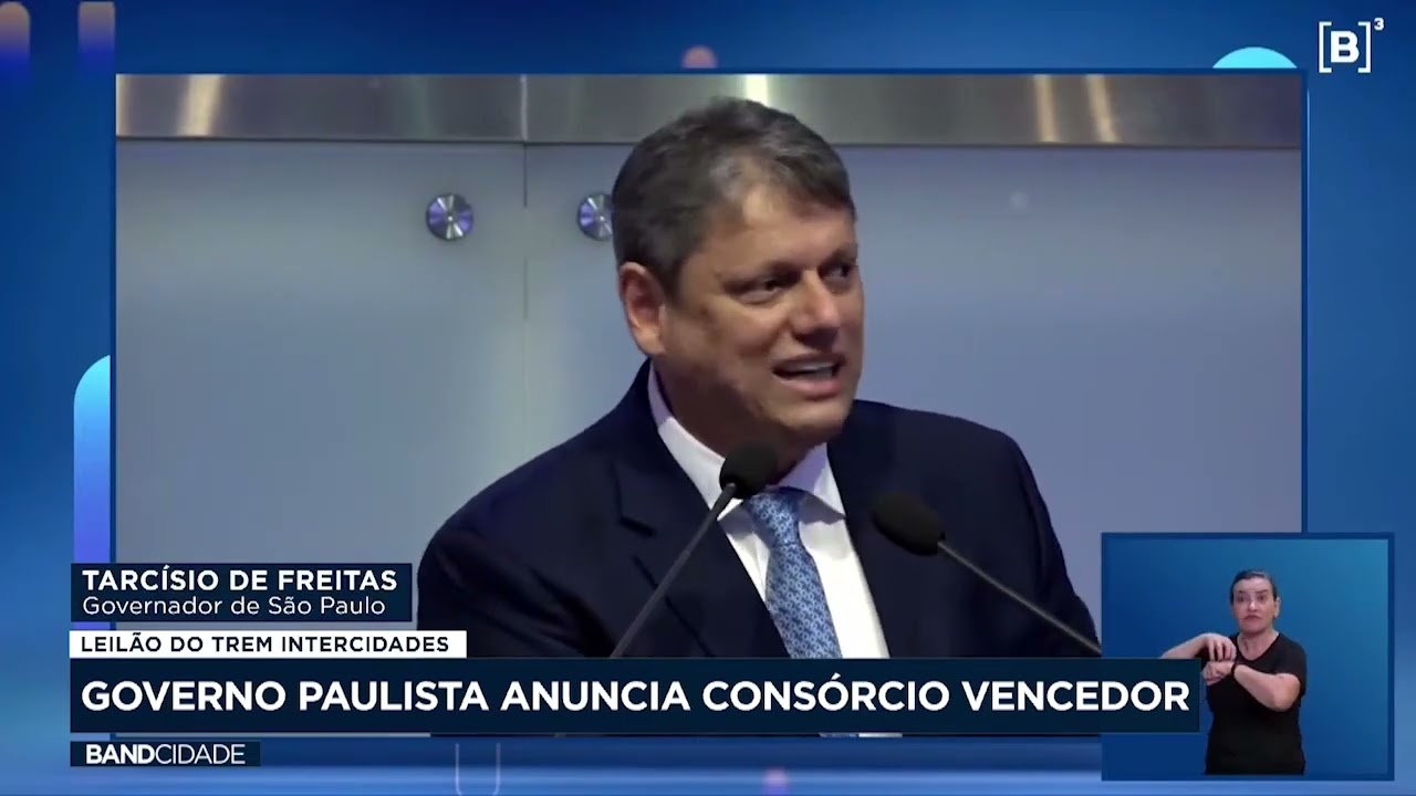 Leilão do trem intercidades: governo paulista anuncia consórcio vencedor