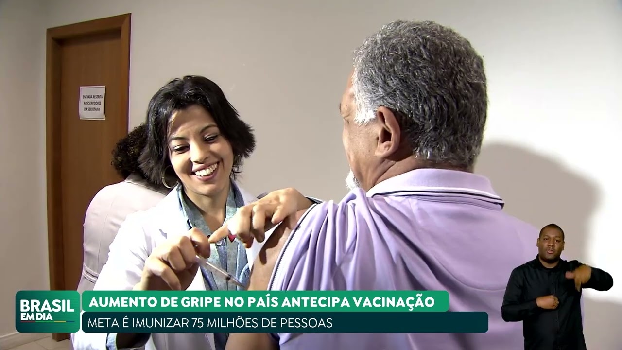MINISTÉRIO DA SAÚDE DECIDE ANTECIPAR VACINAÇÃO CONTRA GRIPE