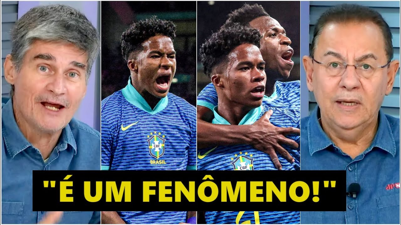 “NOSSA! É IMPRESSIONANTE! O Endrick contra a Inglaterra PARECIA que…” GOL pela Seleção é ELOGIADO!