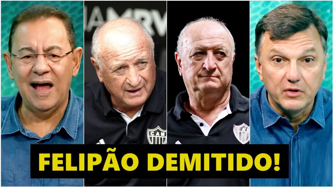 “O Felipão foi DEMITIDO, e o que EU ACHO é que o Atlético-MG agora…” VEJA DEBATE!