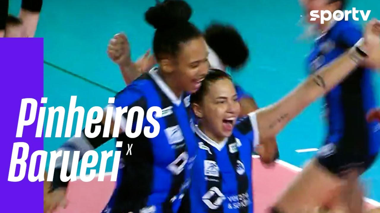 PINHEIROS 3 X 0 BARUERI | MELHORES MOMENTOS | SUPERLIGA FEMININA DE VÔLEI | sportv
