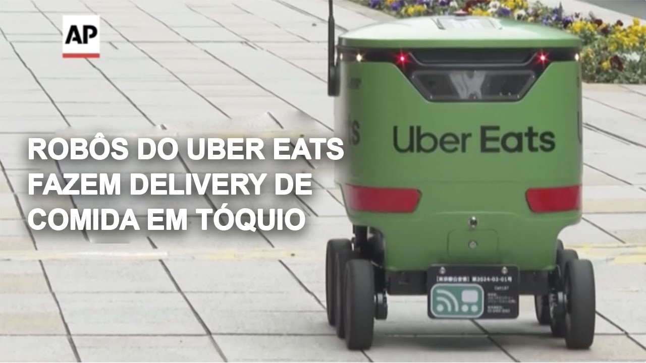 Robôs do Uber Eats fazem delivery de comida de forma autônoma pelas ruas de Tóquio