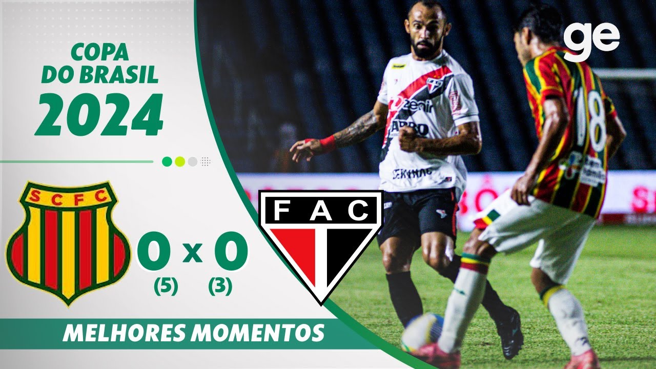 SAMPAIO CORRÊA 0 (5)X(3) 0 FERROVIÁRIO | MELHORES MOMENTOS | COPA DO BRASIL | ge.globo